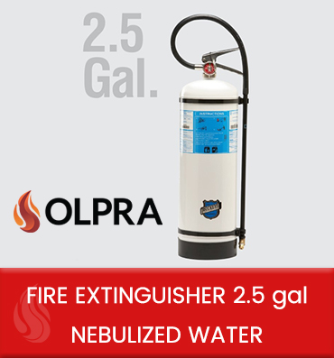 fire extinguisher 2.5 gal nebulized wáter