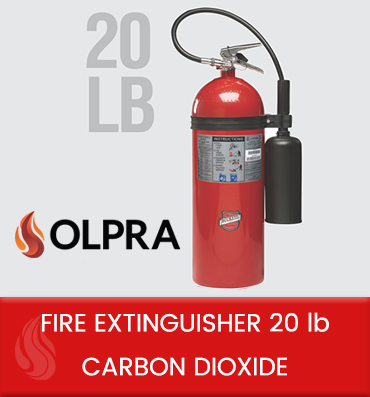 fire extinguisher 20 lb carbon dioxide