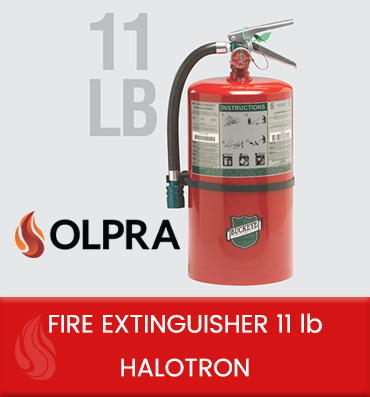 Fire extinguisher 11lb halotron