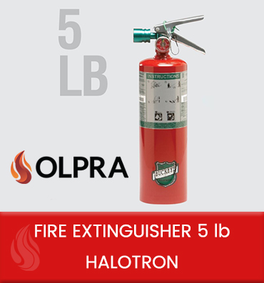 fire extinguisher 5 libras halotron