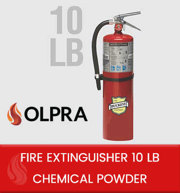 Fire extinguisher 10 lb chemical powder 