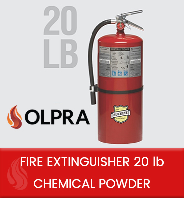 Fire extinguisher 20 lb chemical powder