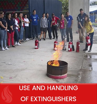 use and handling of extinguishers