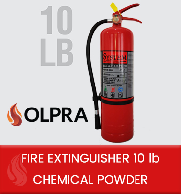 Fire extinguisher 10 lb chemical powder