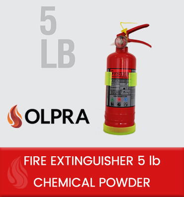 Fire extinguisher 5 lb chemical powder